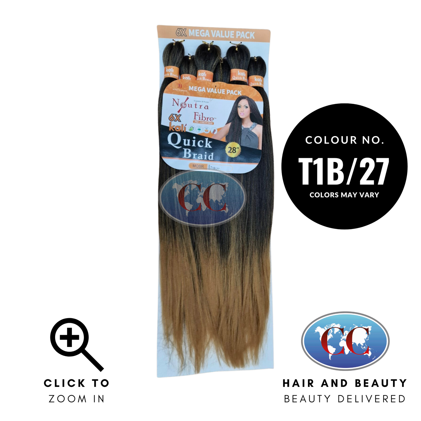 Kali Quick Braid Pre Strected Value Pack - 6 x 28” | CC Hair & Beauty UK