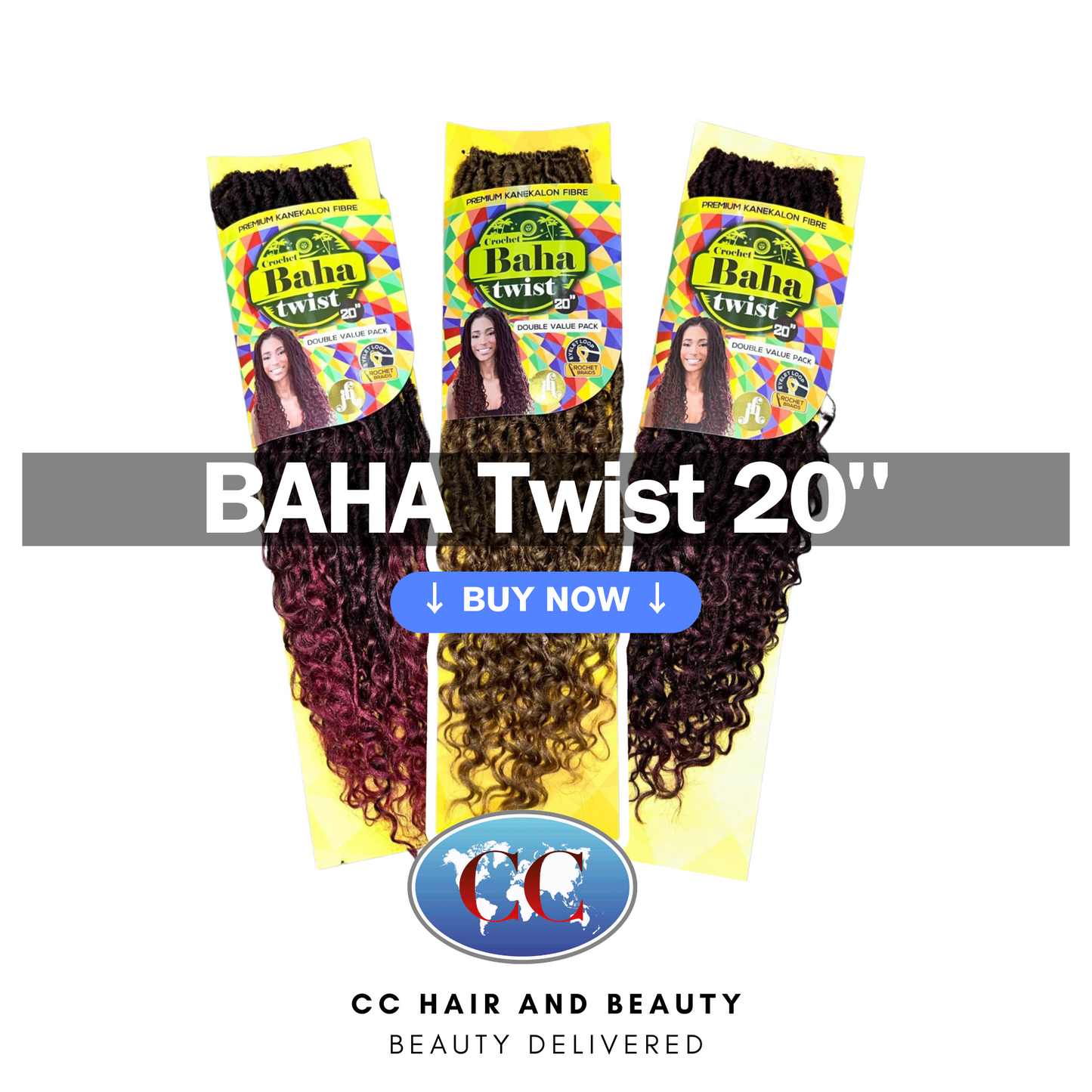 Jazzy Hair Crochet Baha Twist in 20"