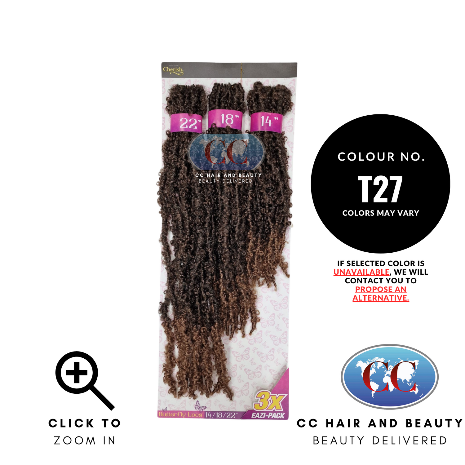 Cherish Butterfly Locs 3X Eazi Pack 14''/18''/22'' | CC Hair & Beauty UK