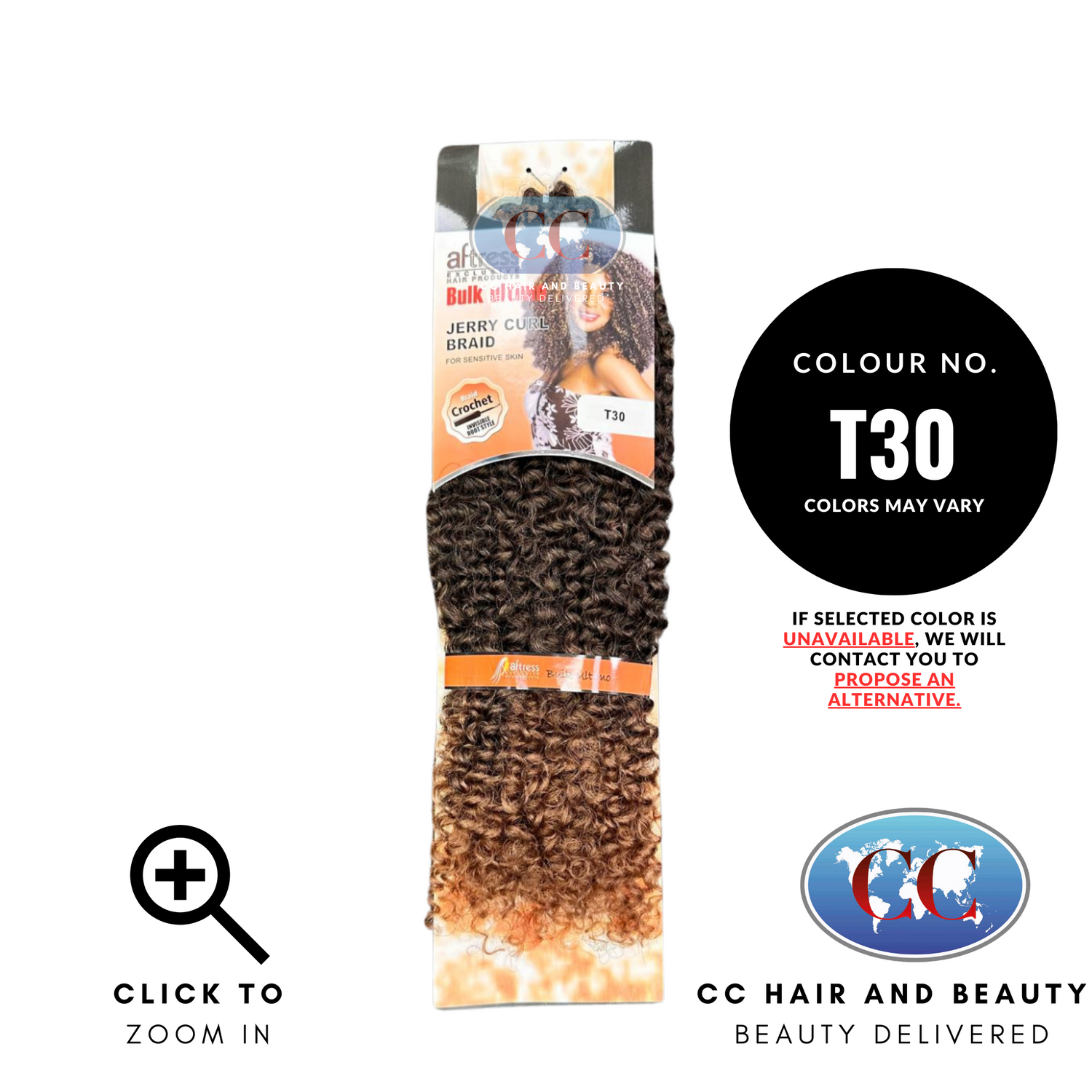 Aftress Bulk Ultimo Jerry Curl Braid-colour T30