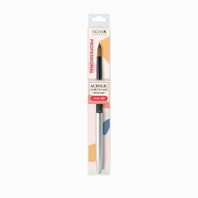 Nicka K Professional Acrylic Nail Brush With Cap | CC Hair & Beauty UK