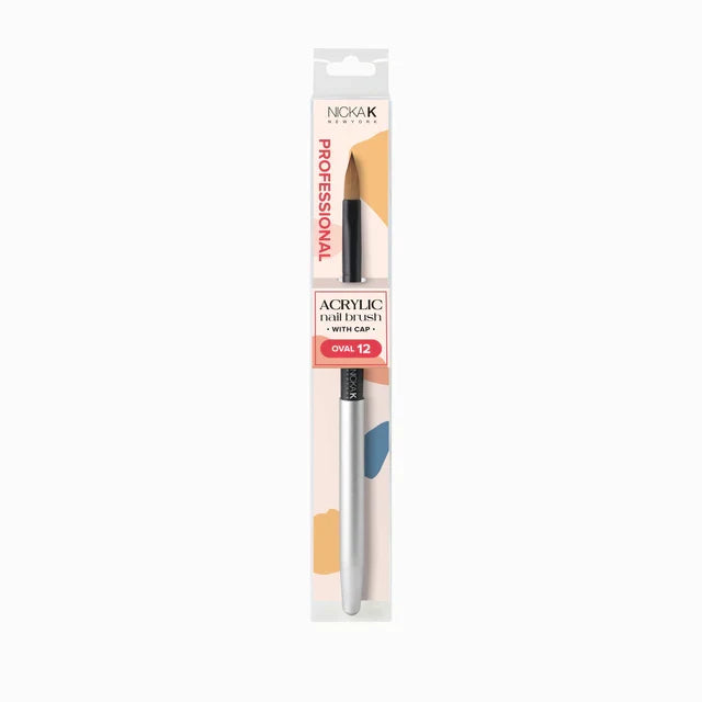 Nicka K Professional Acrylic Nail Brush With Cap | CC Hair & Beauty UK
