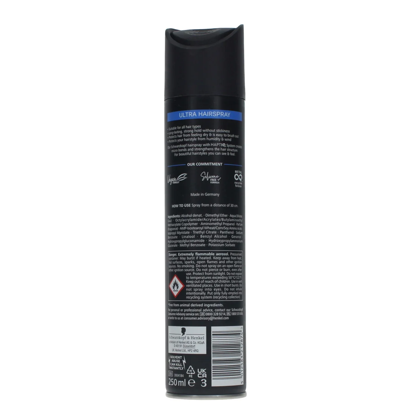 Schwarzkopf Ultra Hairspray 250ml - product detail | CC Hair & Beauty