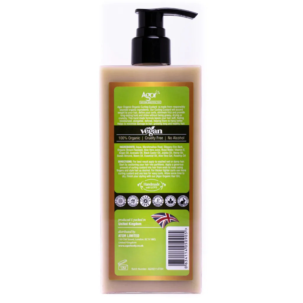 Agor Organic Curling Custard Define & Elongate Curls - 300ml - view 2