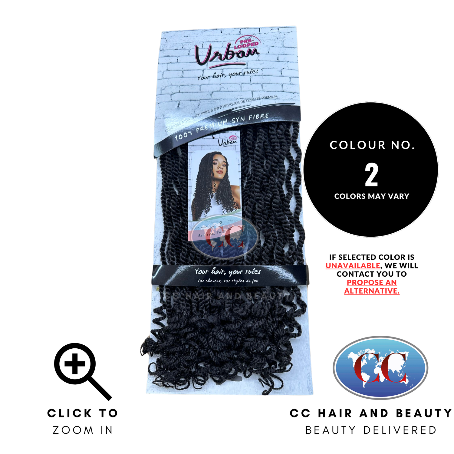 Urban pre - looped Barbados Twist 16" | CC Hair & Beauty UK