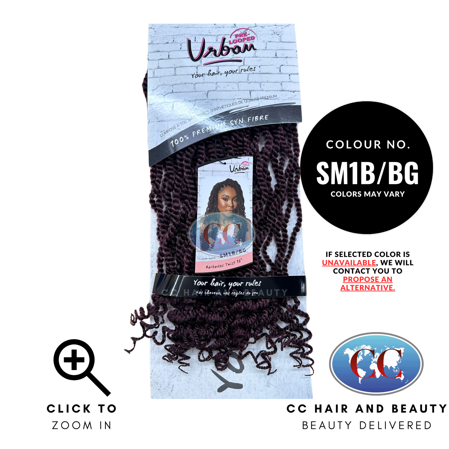Urban pre - looped Barbados Twist 16" | CC Hair & Beauty UK