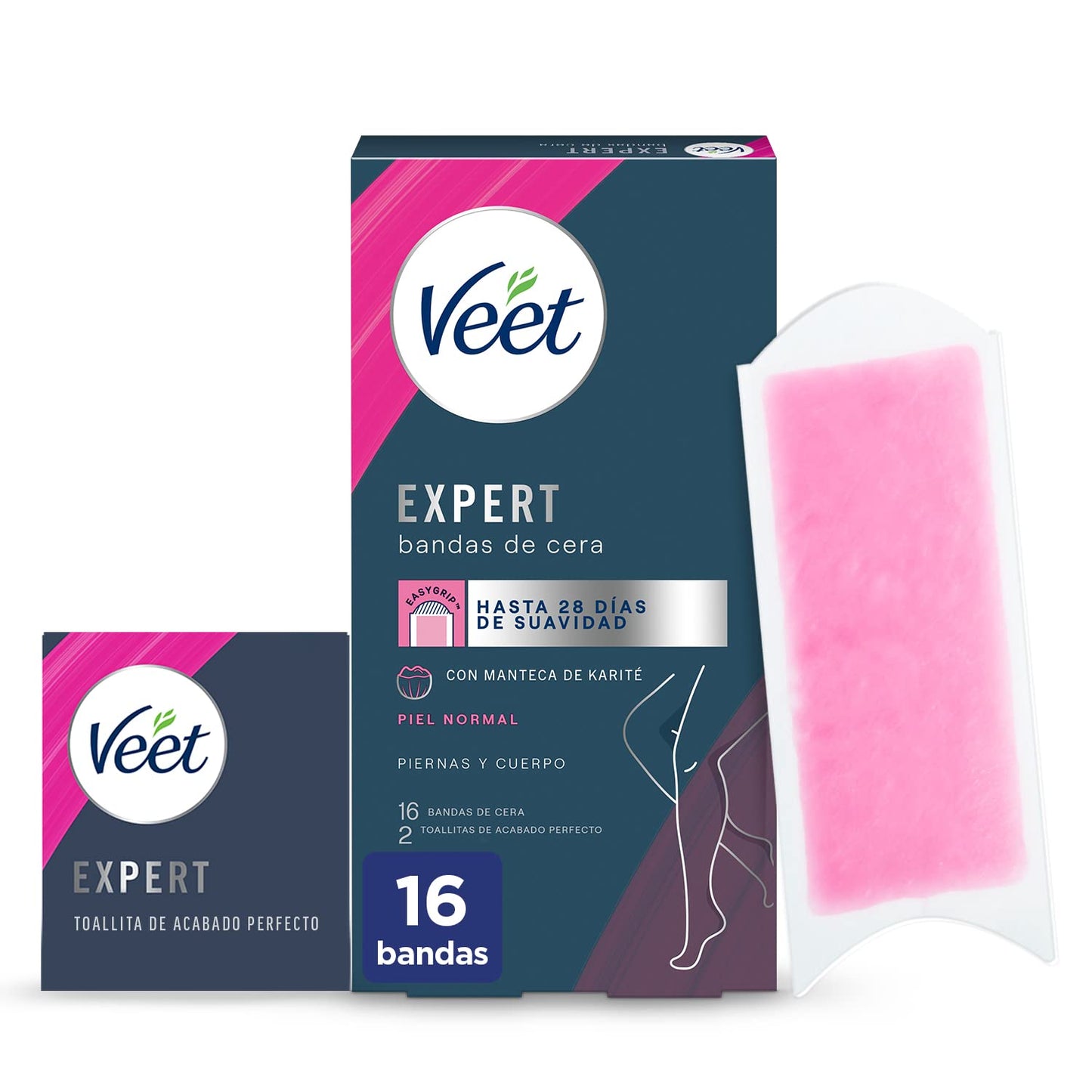 Veet Expert Cold Wax Strips for Hair Removal of Legs and Body with Shea Butter 16 Strips | Shop at CC Hair & Beauty UK