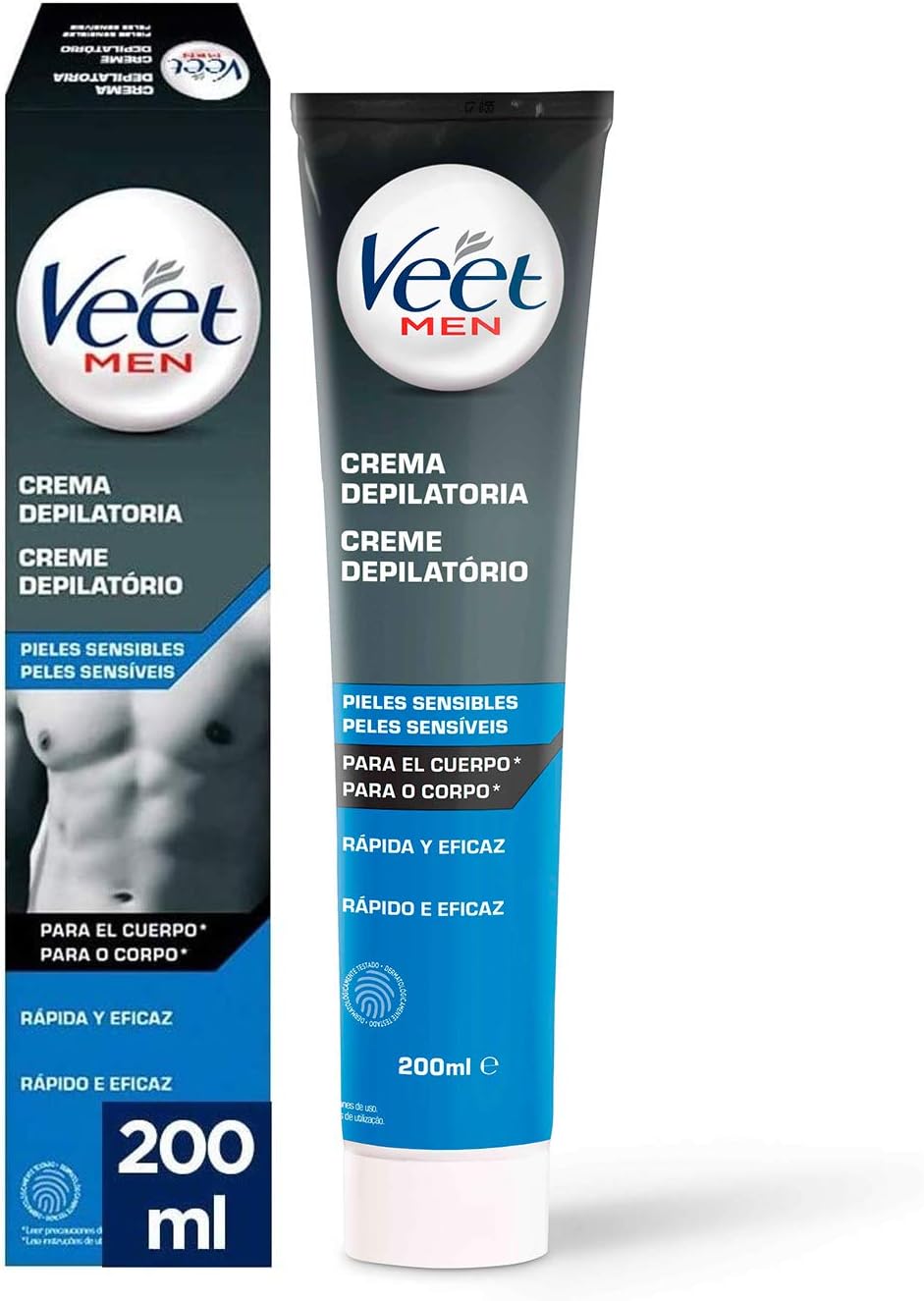 Veet Men Gel Hair Removal Cream Sensitive Skin 200 Ml | Shop at CC Hair & Beauty UK