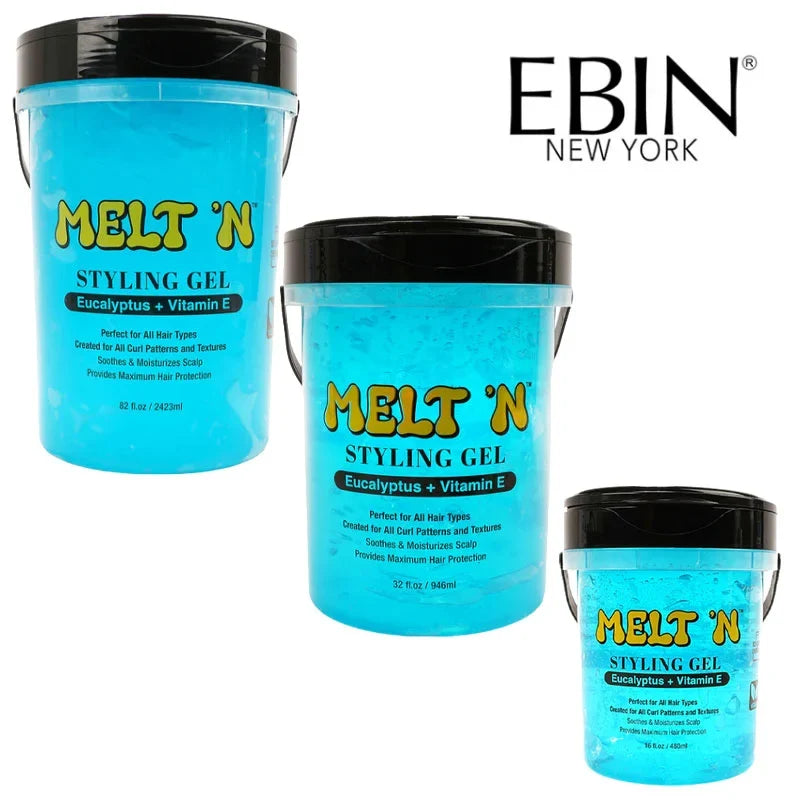 EBIN Melt N Styling Gel EBIN MELT’N Styling Gel Blue Eucalytus + Vitamin E | CC Hair & Beauty Leeds
