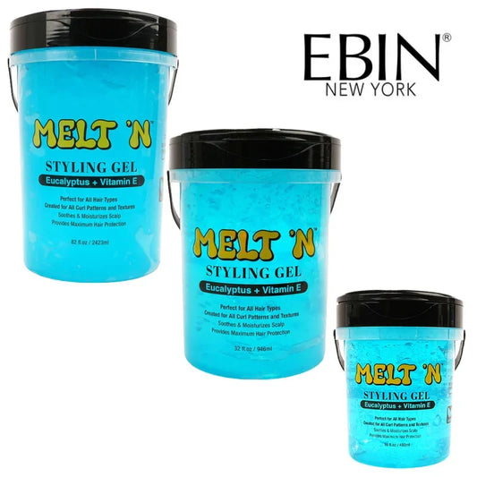 EBIN Melt N Styling Gel EBIN MELT’N Styling Gel Blue Eucalytus + Vitamin E | CC Hair & Beauty Leeds