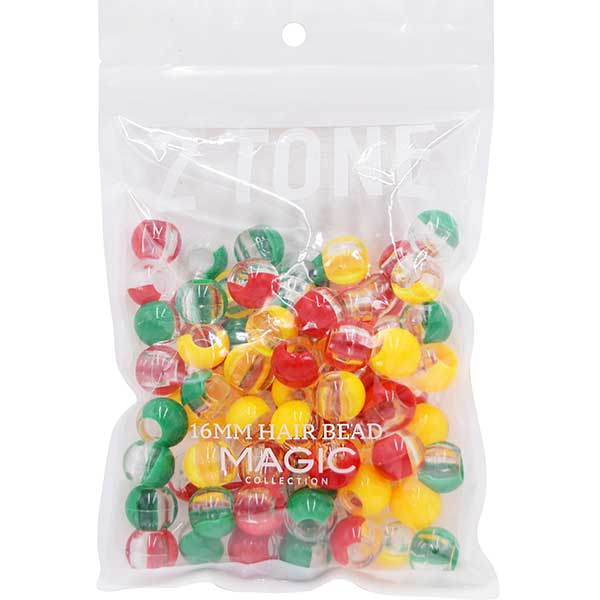 Magic Collection- 16mm ROUND HAIR BEADS - view 4