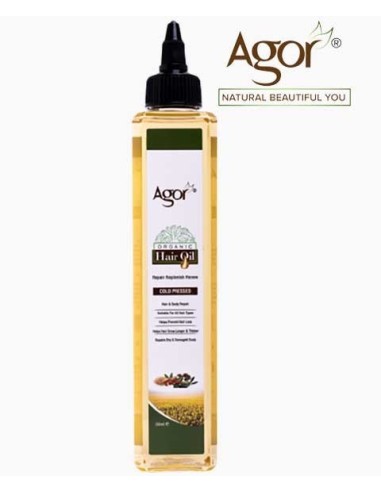 Agor Organic Cold Pressed Hair Oil 250 ml - product detail | CC Hair & Beauty