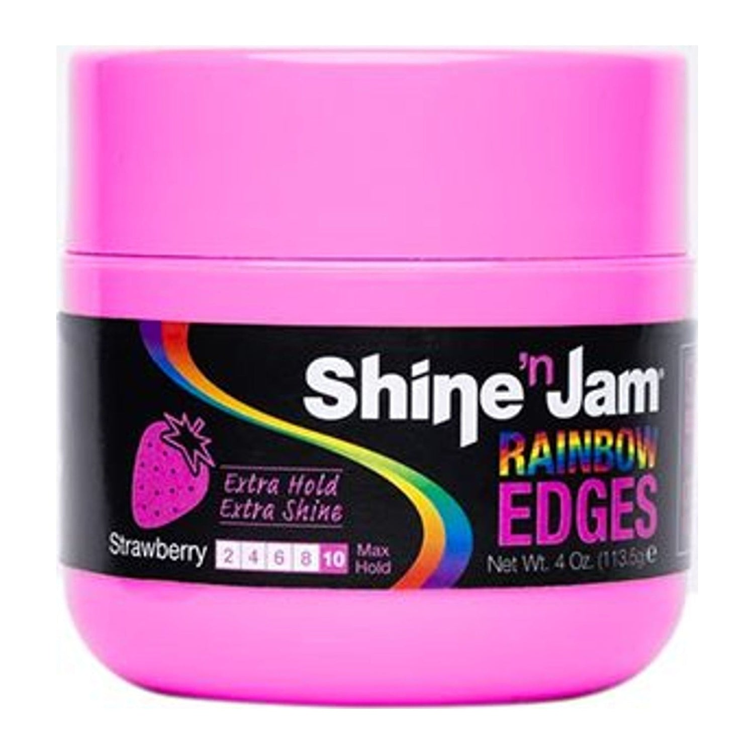 Ampro Pro Style Shine'n Jam Rainbow Edges Strawberry edge control 4oz jar