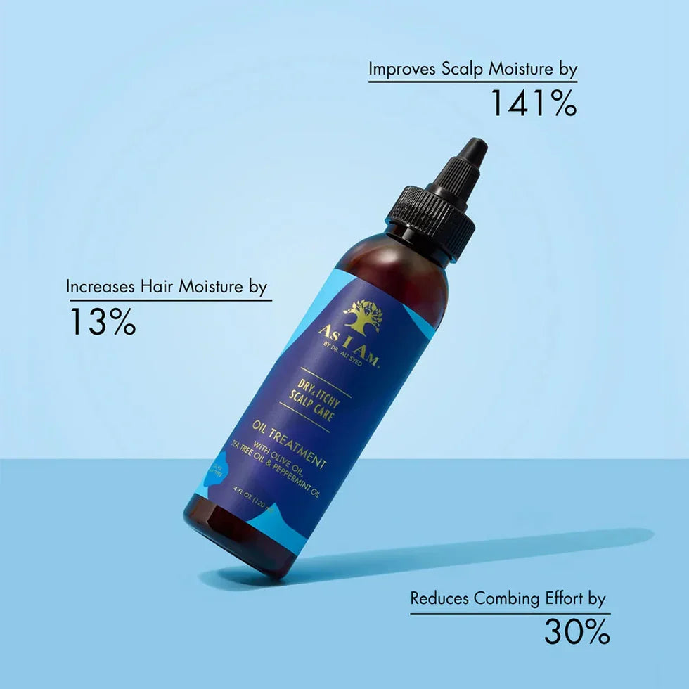 As I Am Dry and Itchy Oil - Enriched with Olive oil, Tea Tree Oil and Peppermint Oil - view 2