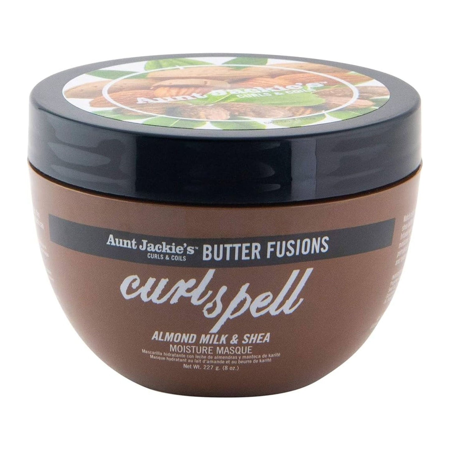 Aunt Jackies Butter Fusions Almond Milk & Shea Moisture Masque 233ml jar