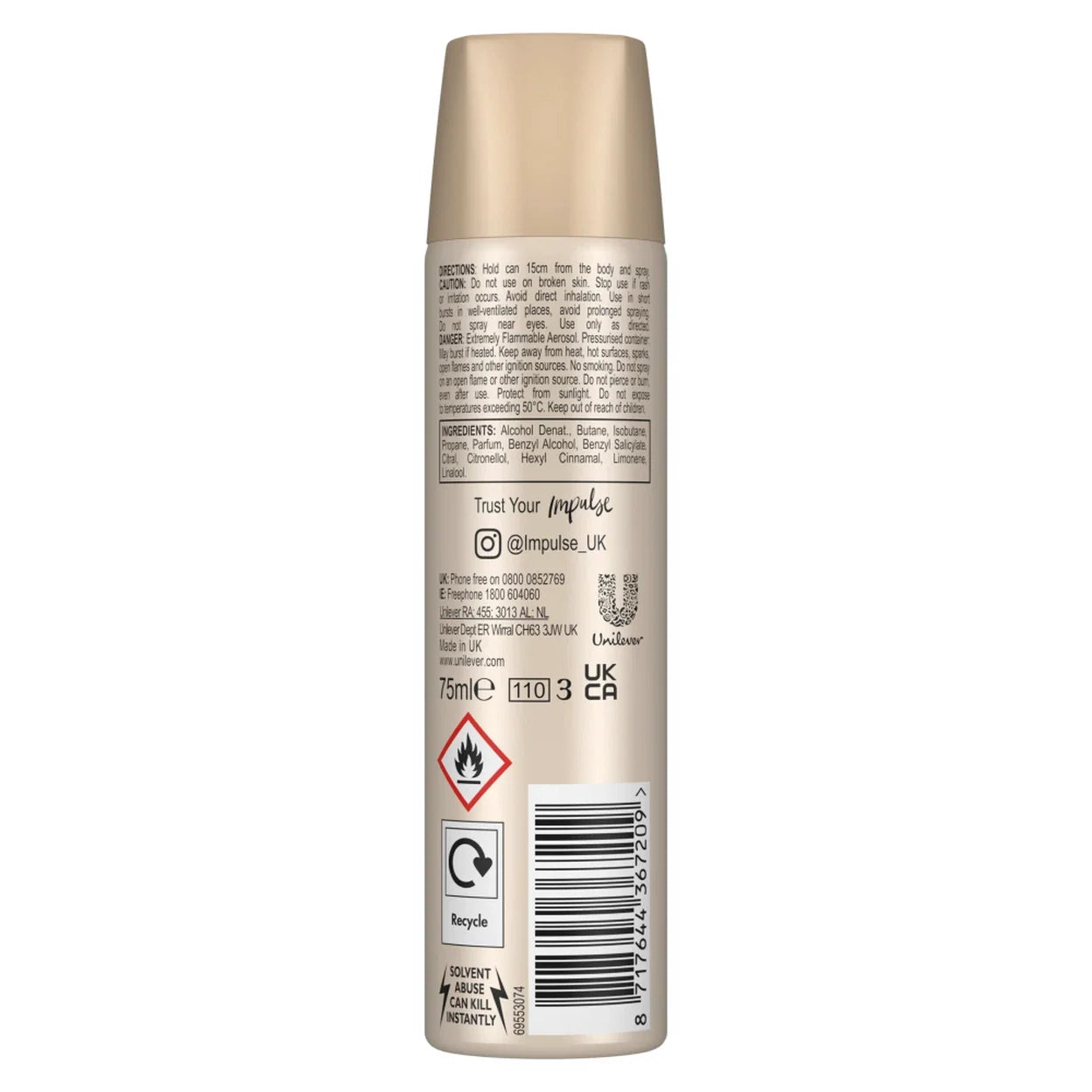 Impulse Body Spray True Love 75ml - view 2