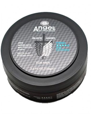 Black Angel For Men Strong Hold Matte Clay 100 g - product detail | CC Hair & Beauty