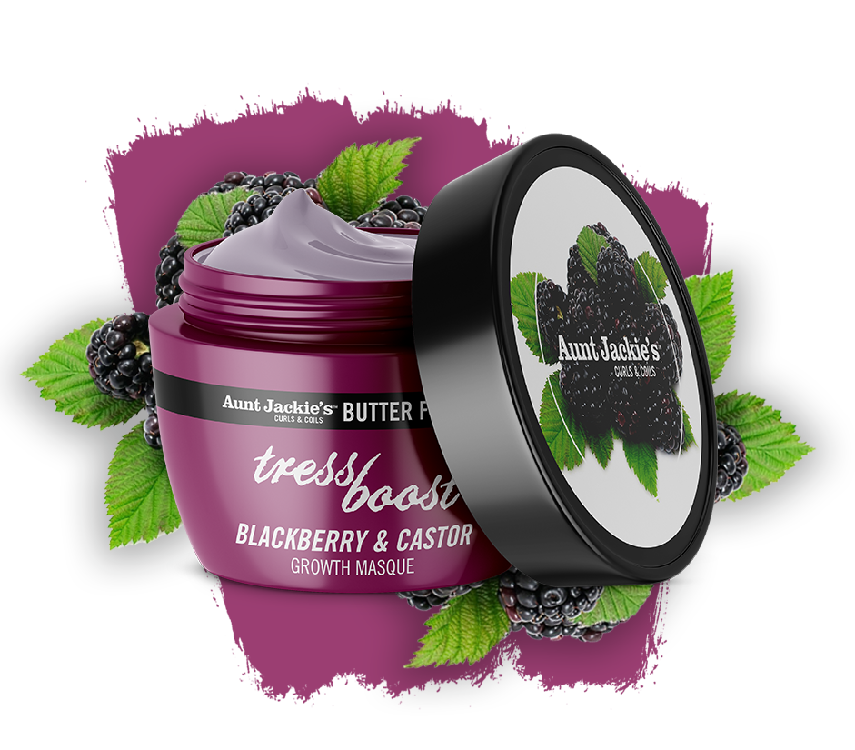 Aunt Jackies Butter Fusions Blackberry & Castor Growth Masque - 240Ml | Shop at CC Hair & Beauty UK