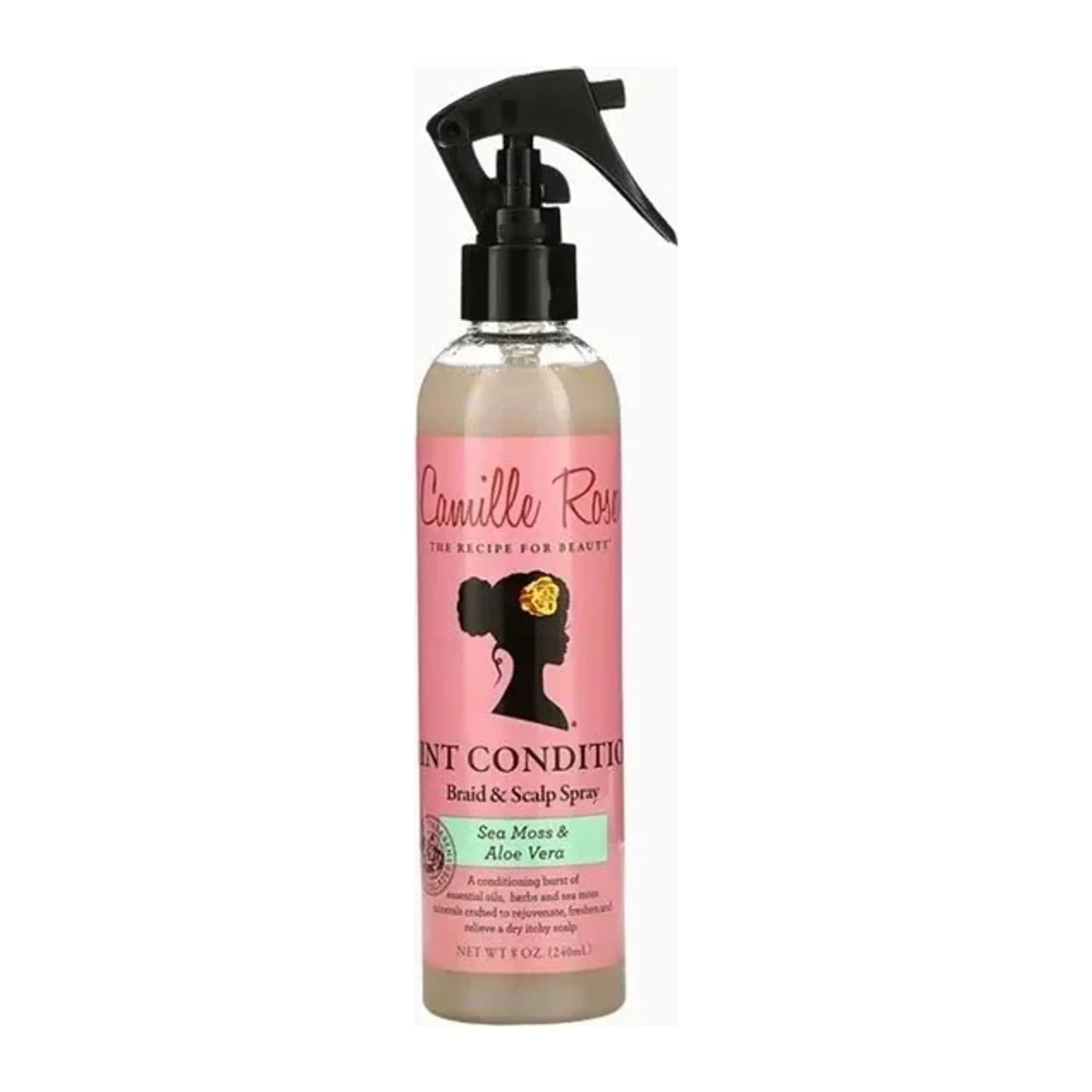Camille Rose Mint Condition Braid & Scalp Spray 240ml bottle for braids, twists and locs