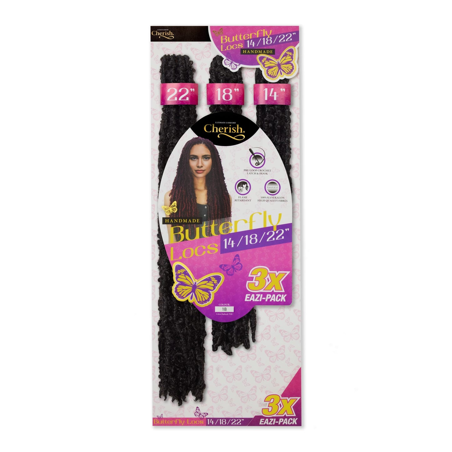 Cherish Butterfly Locs 3X Eazi Pack 14''/18''/22'' | CC Hair & Beauty UK