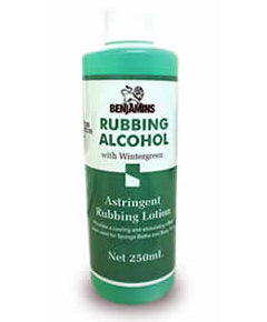 Benjamins Rubbing Alcohol Astringent Rubbing Lotion With Wintergreen 250Ml - product detail | CC Hair & Beauty