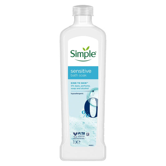 Simple Kind to Skin Bath Soak Sensitive 1L - product detail | CC Hair & Beauty