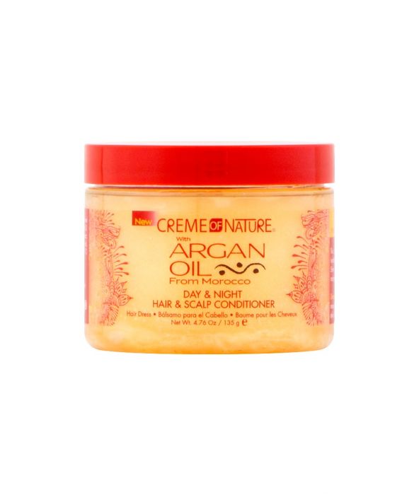 Creme Of Nature Argan Oil Day & Night Hair & Scalp Conditioner Hair Dress - 4.7Oz | Shop at CC Hair & Beauty UK