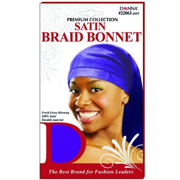 Donna Premium Collection Satin Braid Bonnet - Assorted #22063 | Shop at CC Hair & Beauty UK