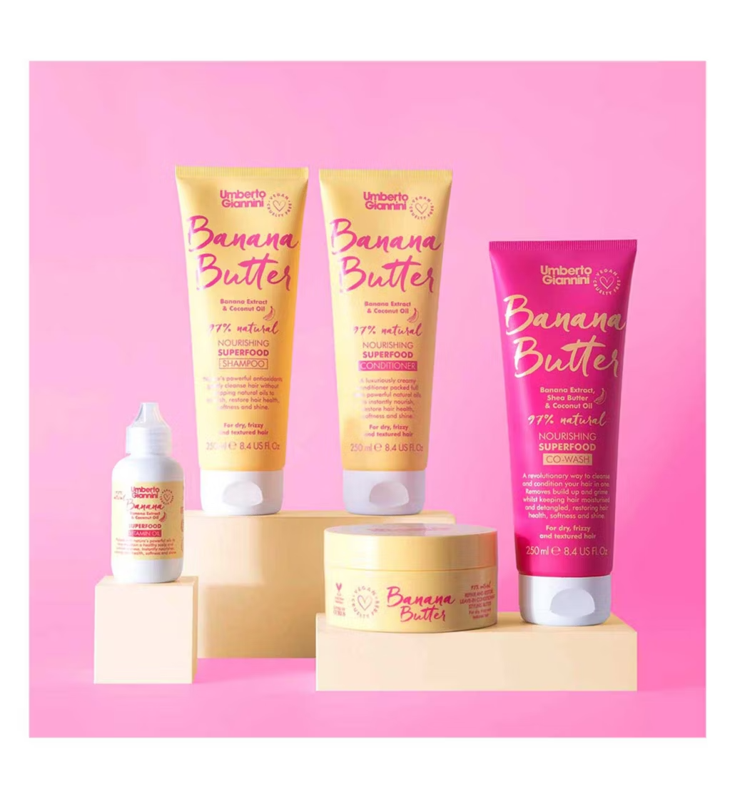 Umberto Giannini Banana Butter Nourishing Superfood Conditioner 250ml - available online | CC Hair & Beauty UK