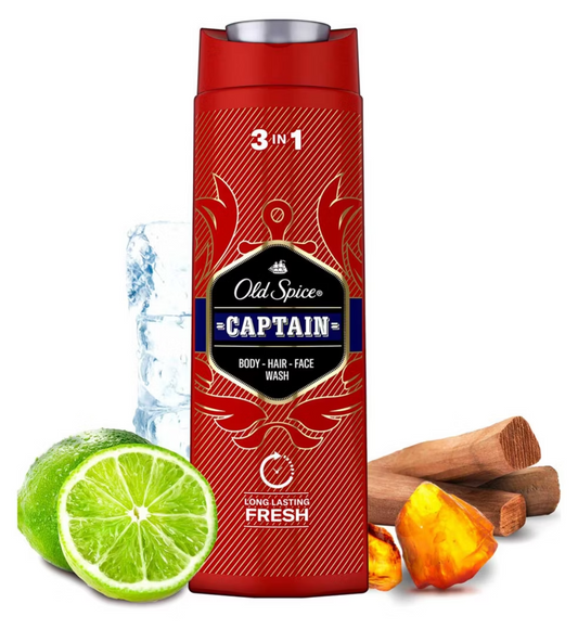 Old Spice 3 In 1 Body, Hair & Face Wash Long Lasting Freshness & Perfume Scent 400ml - view 2