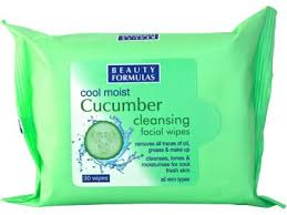 Beauty Formulas Cucumber Cleansing Facial Wipes | Shop at CC Hair & Beauty UK