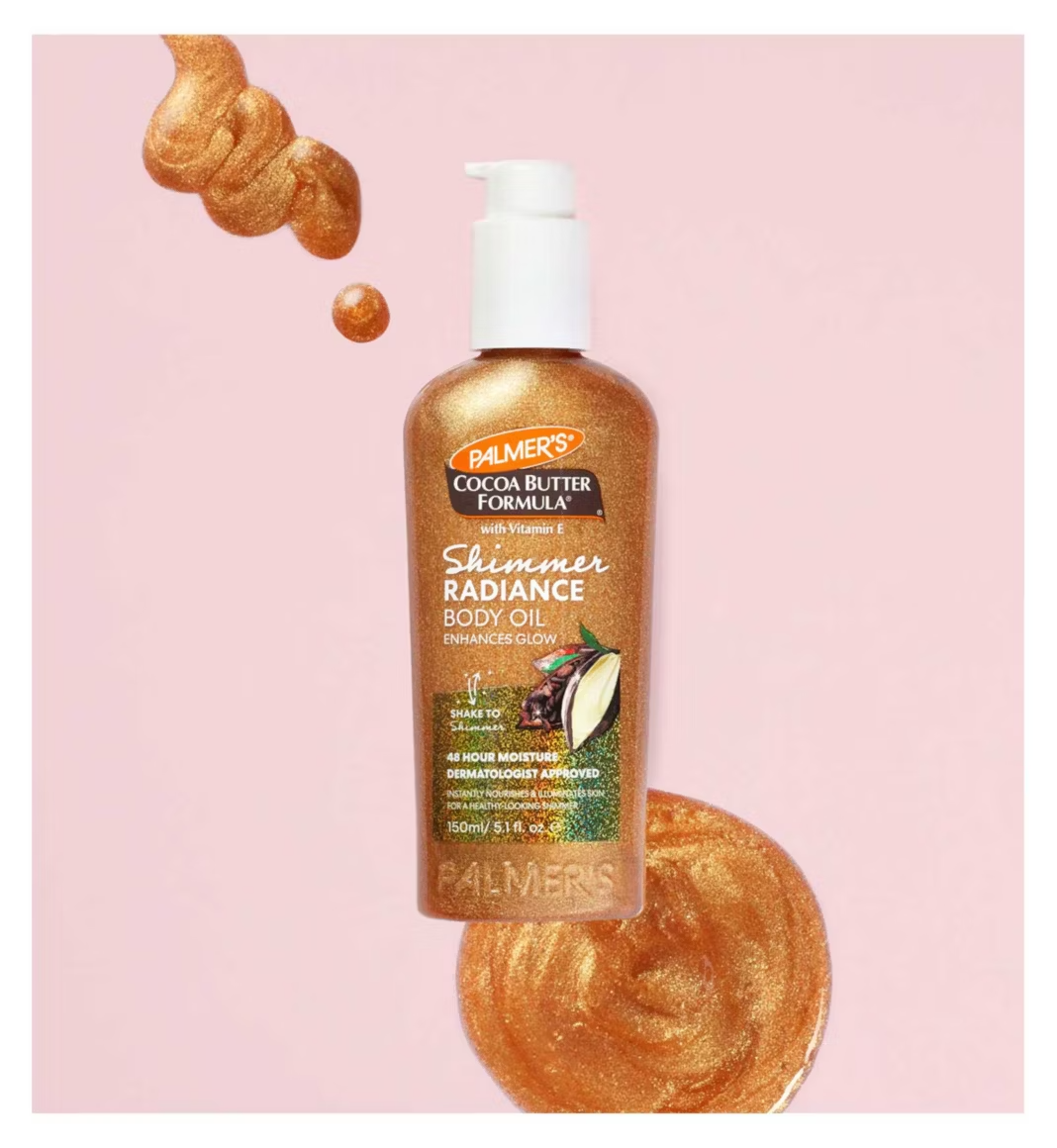 Palmer's Cocoa Butter Shimmer Radiance Body Oil 150ml - product detail | CC Hair & Beauty