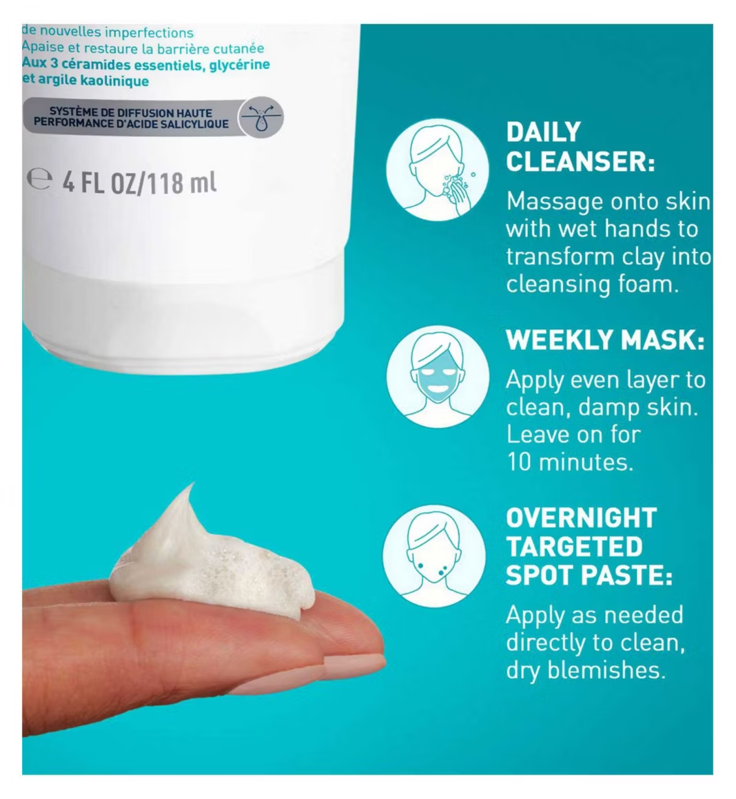 CeraVe Clay To Foam Cleanser 118ml | CC Hair & Beauty UK