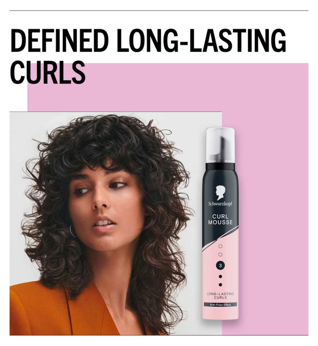 Schwarzkopf Styling Curl Mousse 200ml - available online | CC Hair & Beauty UK