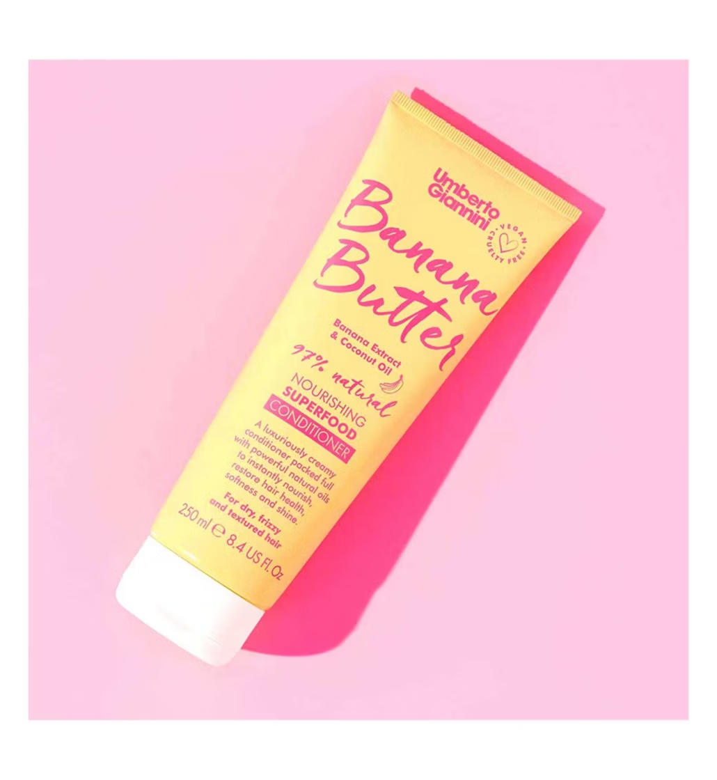 Umberto Giannini Banana Butter Nourishing Superfood Conditioner 250ml - available online | CC Hair & Beauty UK