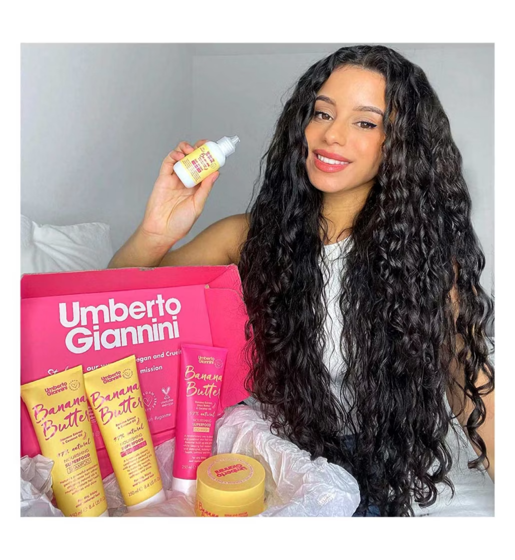 Umberto Giannini Banana Butter Nourishing Superfood Conditioner 250ml - available online | CC Hair & Beauty UK