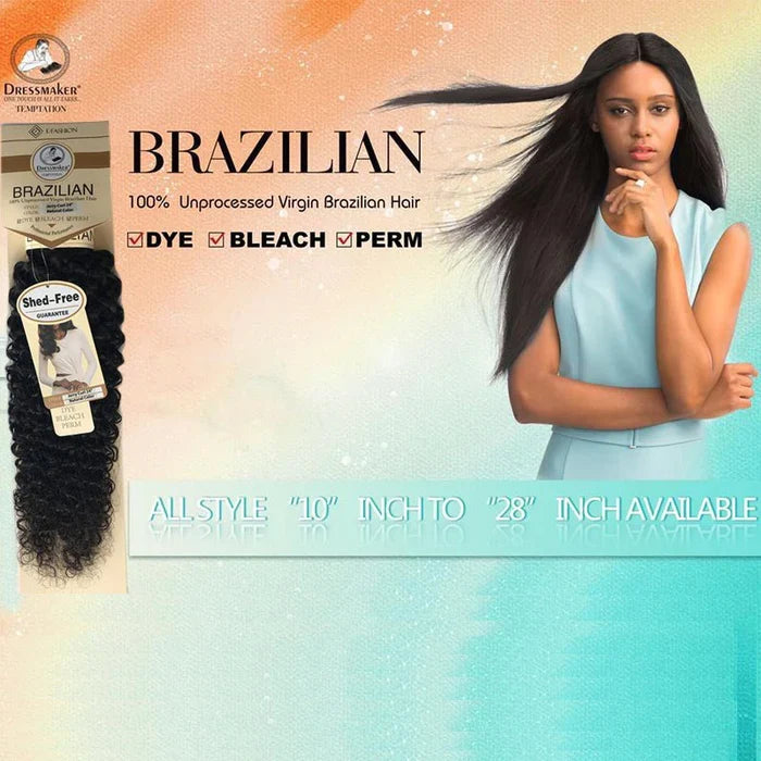 Dressmaker Temptation Virgin Brazilian Hair - Jerry Curl All Lengths - view 2