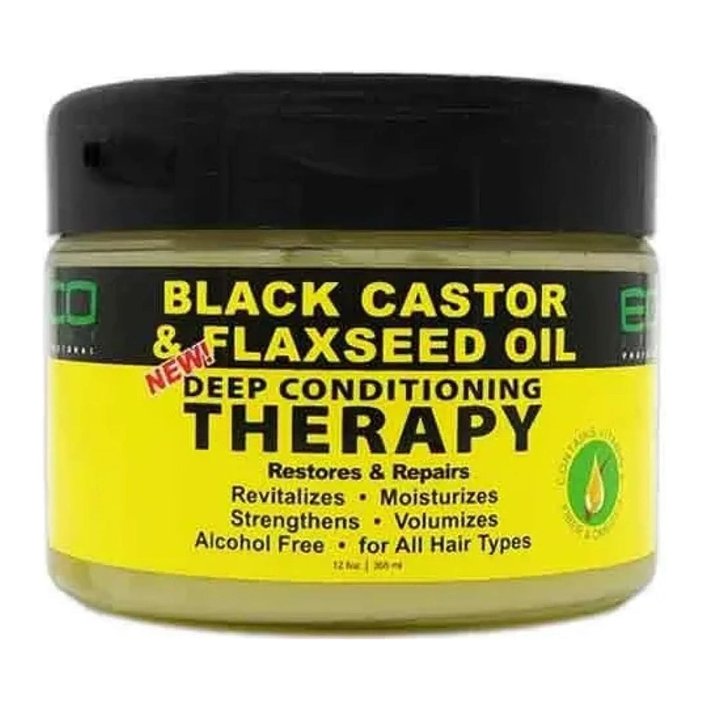 Eco 100% Pure Brazilian Beeswax with Black Castor and Flaxseed Oil styling wax tube