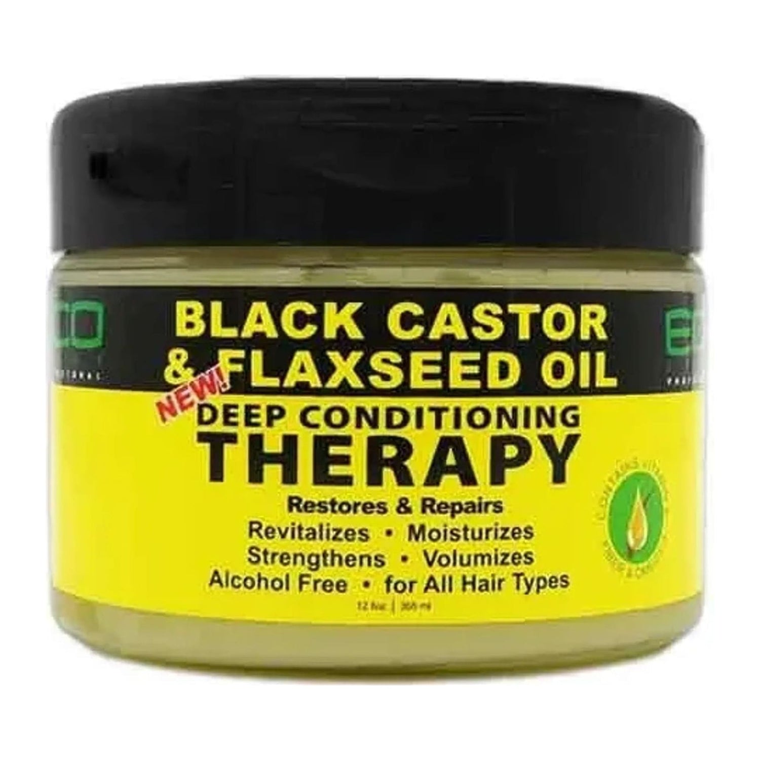 Eco 100% Pure Brazilian Beeswax with Black Castor and Flaxseed Oil styling wax tube