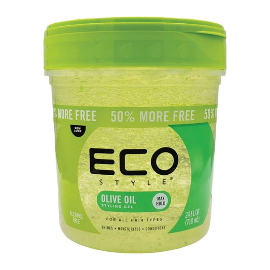 Eco Styler Olive Oil Styling Gel 710ml tub for strong hold and shine on all hair types