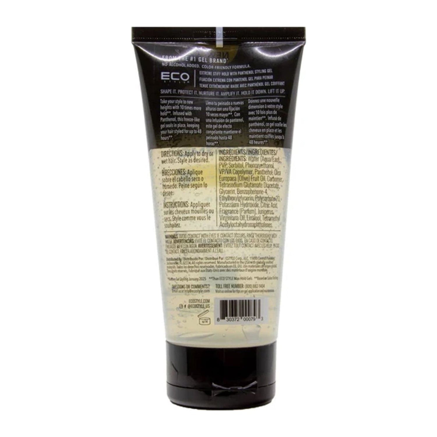 Eco Style Extreme Stiff Hold Styling Gel 6oz tub for afro and textured hair