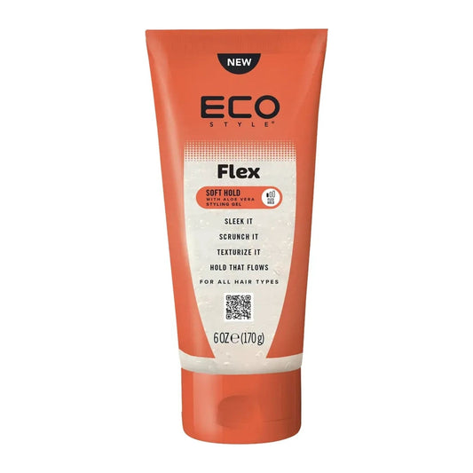 Eco Styler Flex Soft Hold Styling Gel 6oz tub for braiding, edges and curl definition