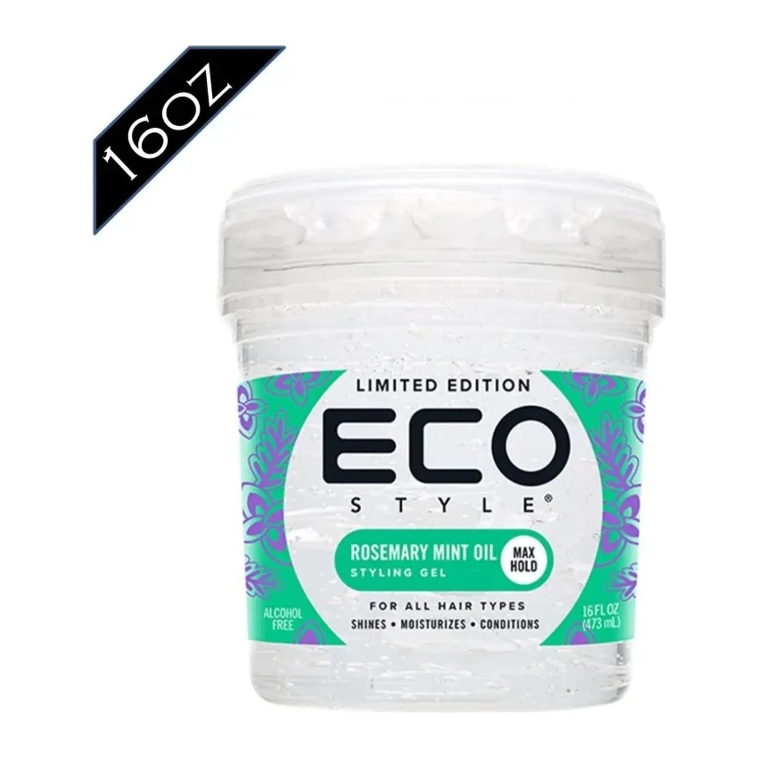 Eco Styler Rosemary Mint Oil Styling Gel Max Hold 473ml tub