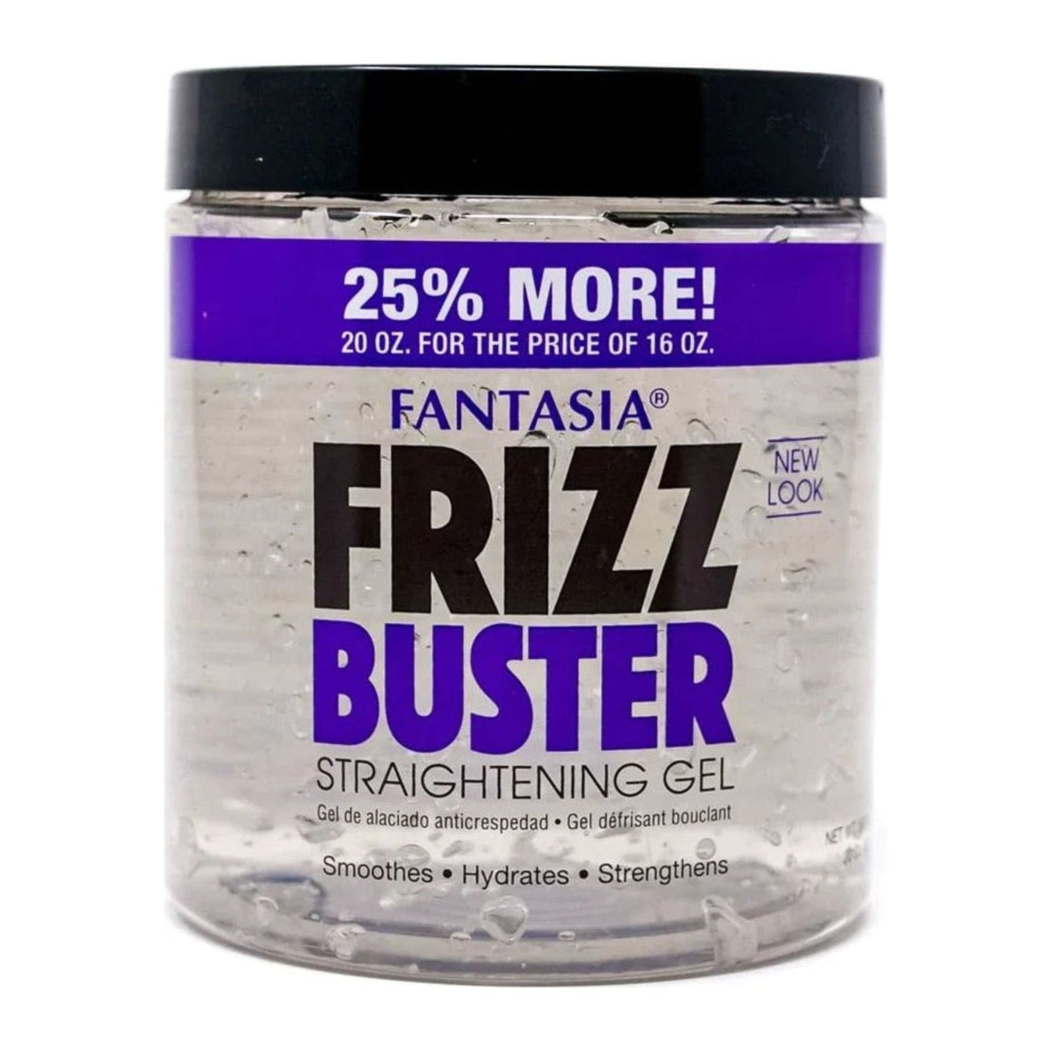 IC Fantasia Frizz Buster Straightening Gel 20 fl oz bottle for frizzy hair