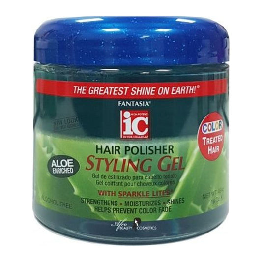 IC Fantasia Hair Polisher Styling Gel with Sparkle Lites 454g tub