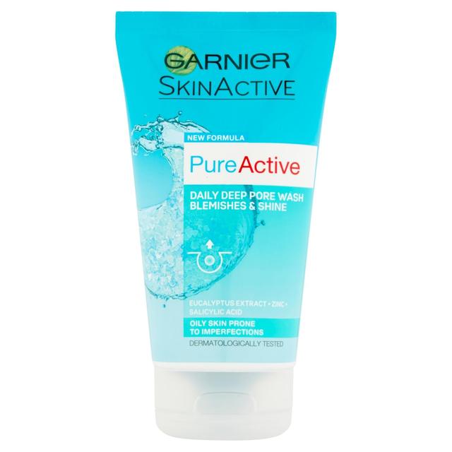 Garnier Skinactive Pure Active Daily Deep Pore Wash Blemishes And Shine 150 Ml | Shop at CC Hair & Beauty UK