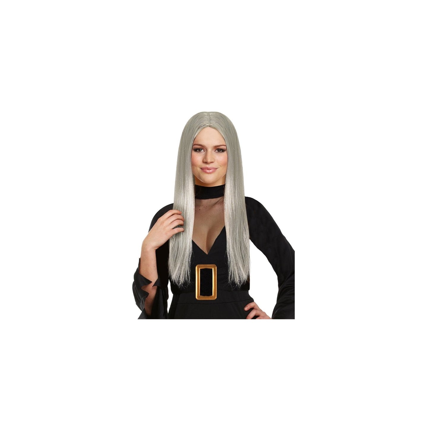 Long Grey Witch Wig