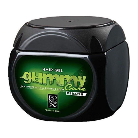Gummy Professional Keratin Hair Gel 23.5oz tub for strong-hold styling on afro and natural hair