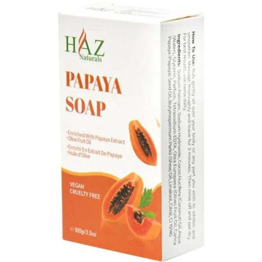 Haz Naturals Papaya Soap 100g