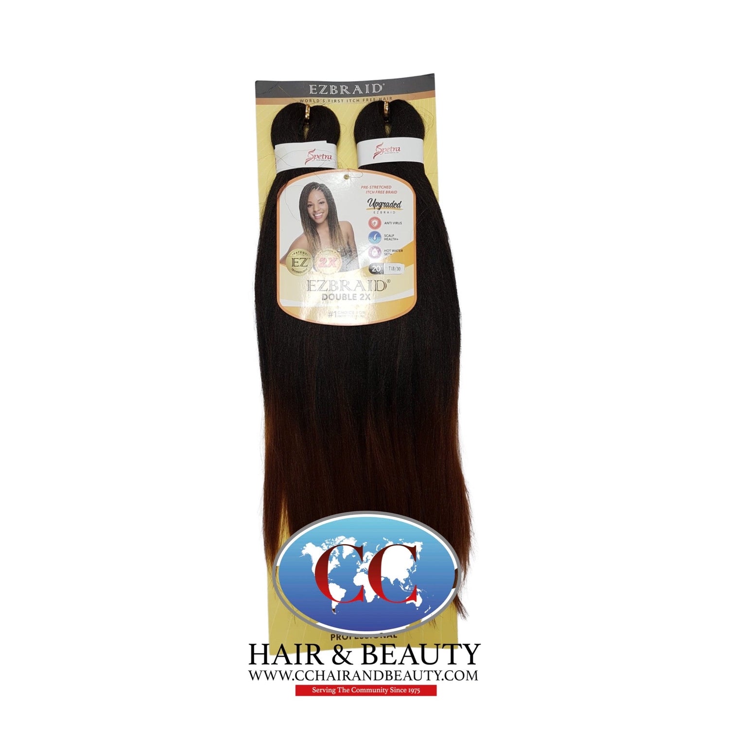 Spetra EZ Braid Pre-Stretched Braiding Hair - 20" x 2 Bundles - view 3